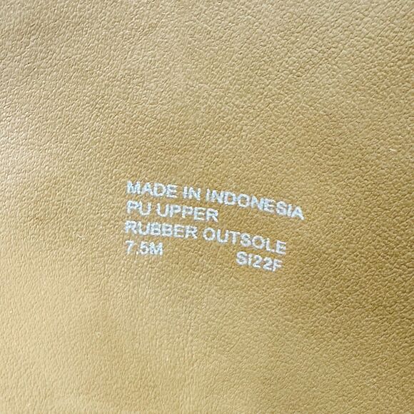 Michael Kors Tatum US 7.5 Combat Boots Brown Faux Leather Ankle Zip NWOB $225 - Picture 8 of 9